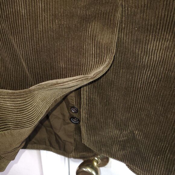 Vintage Polo Ralph Lauren Green 3 Button Corduroy Blazer Jacket Sz Men’s Medium - Picture 13 of 16